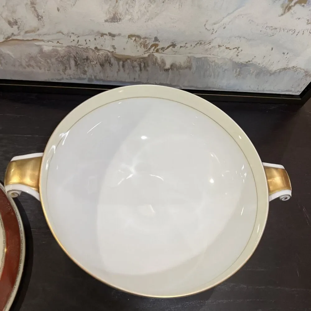 Vintage Narumi China CORONA Occupied Japan Serving Bowl w/Lid